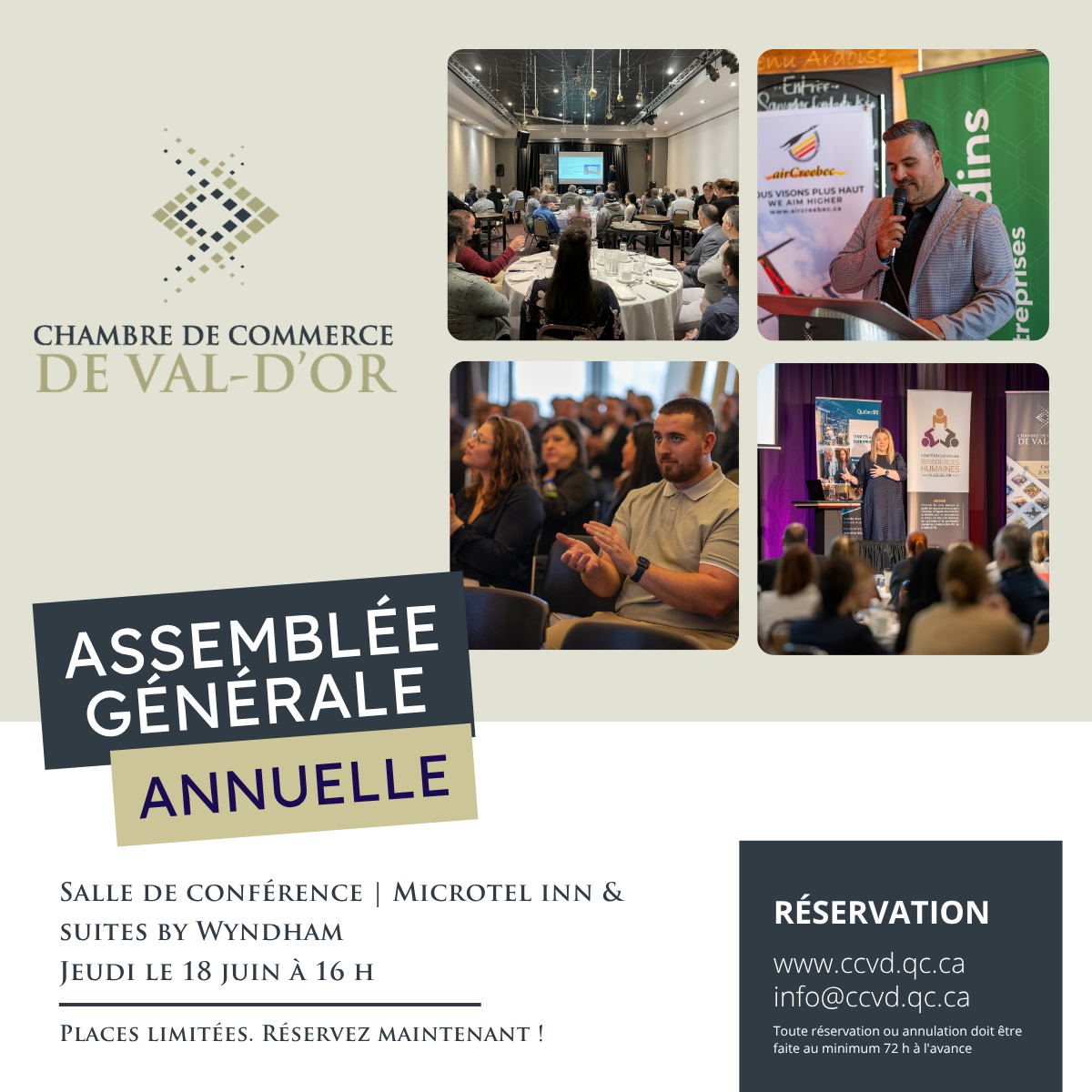 Assemblée générale annuelle de la CCVD 2026